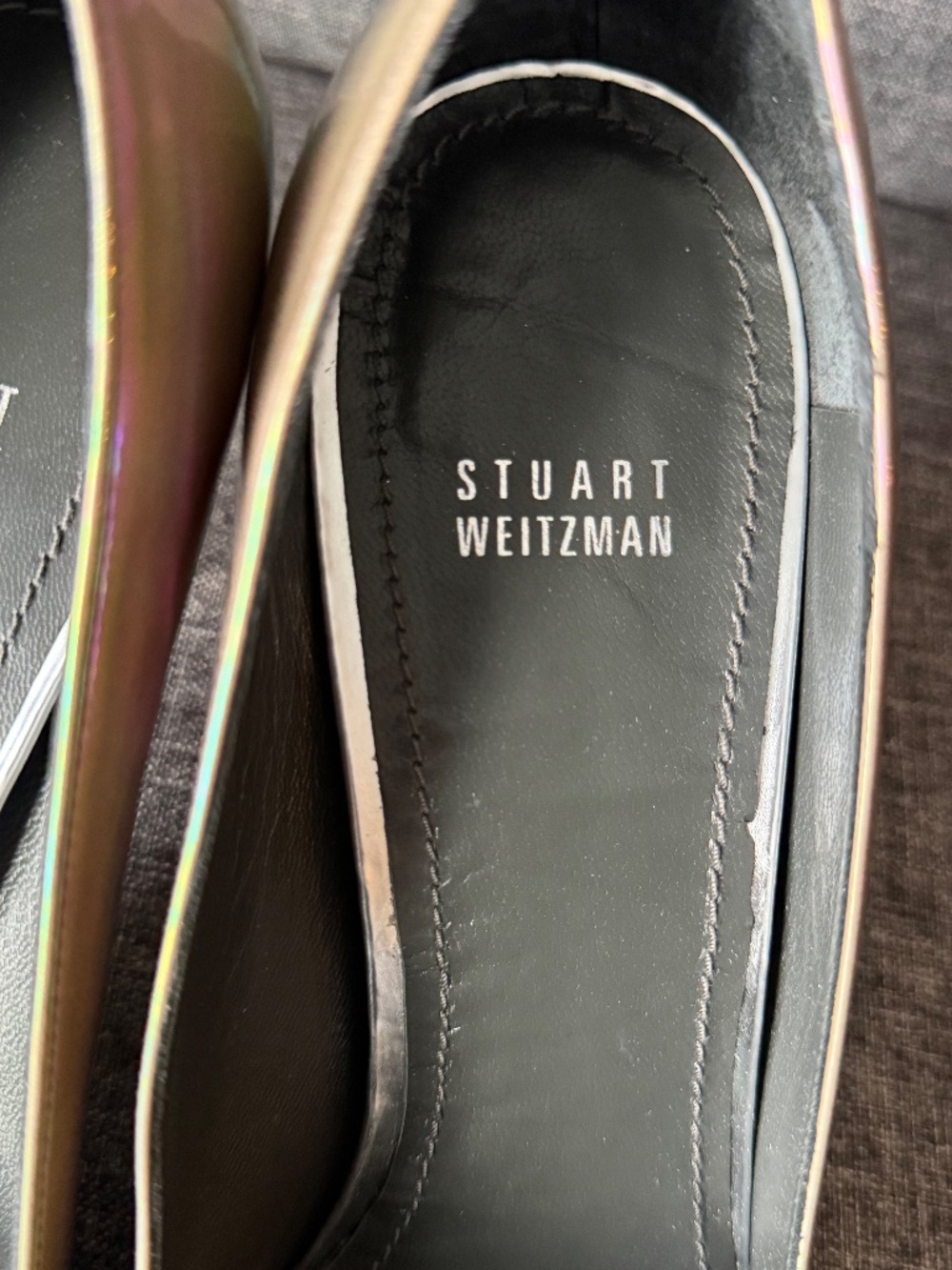 Stuart Weitzman |Flirt Cement Patent | size 12 | 105mm / 4.25 heel - Picture 4 of 9